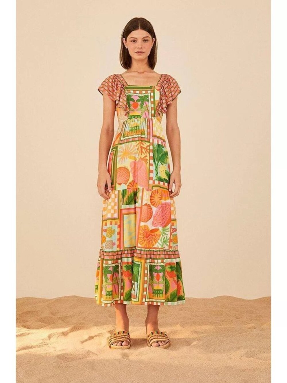 FARM Rio Beach House Cropped Midi sz XS NWT - Brazil Line Exclusive!!!
